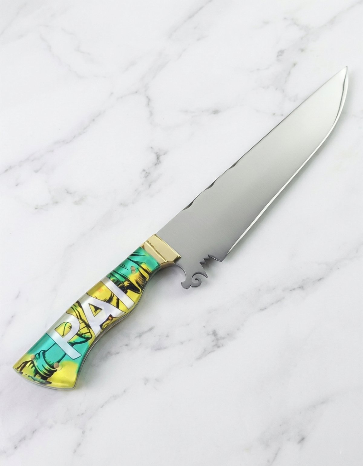 Faca Churrasco Artesanal Inox 10 Polegadas Dia dos Pais
