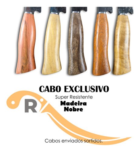 Faca Javalizeira 12 polegadas Aço Carbono 1070 Madeira - Imagem 5